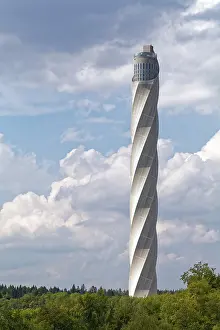 Thyssenkrupp Test Tower Imprime: Thyssenkrupp test tower for elevators with visitor platform
