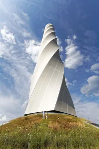 Thyssenkrupp Test Tower Imprime: Thyssenkrupp test tower for elevators with visitor platform