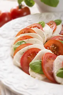 Tomato Mozzarella Imprime: Tomato with mozzarella cheese - selective sharpness-deep