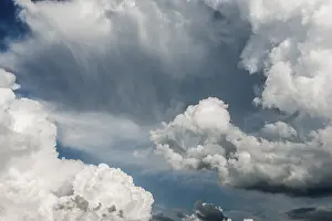 Dark Cloud Atmosphere Imprime: Towering clouds, thunderclouds, Germany