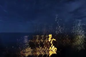 Seamless Background Image Imprime: Traces of light in the night, repeating pattern