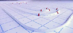 New House Construction Imprime: Underfloor heating in the shell