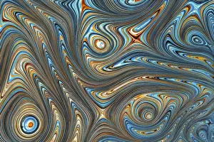 Fractal Marble Texture Imprime: Unusual marble texture - computer-generated image