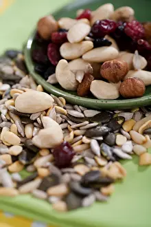 Dried Fruit Photography Imprime: Various nuts and kernels