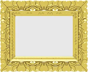 Gold Frame Vector Imprime: Vector gold frame