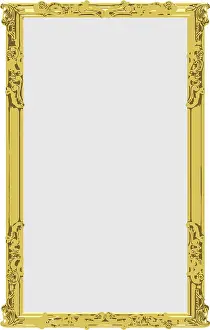 Deserted Gold Frame Imprime: Vector gold frame