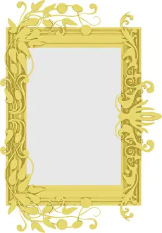 Deserted Gold Frame Imprime: Vector gold frame
