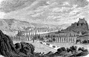 Southern Germany City Portrait Imprime: View of Eichstaett, formerly also Eichstaedt or Aichstaed