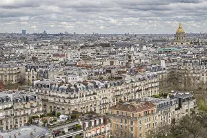 Paris Cityscape Imprime: View from the Eiffel Tower to the Invalides