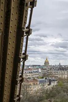 Paris Cityscape Imprime: View from the Eiffel Tower to the Invalides