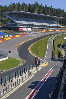 Ardennes Roller Coaster Imprime: View from an elevated position on the dangerous Eau Rouge bend