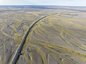 Glacial River Landscape Imprime: Top down view of the ringroad no