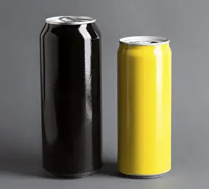 Studio Shot Beverage Imprime: Front view soft drinks cans