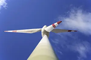 Clean Power Generation Imprime: View of a windmill