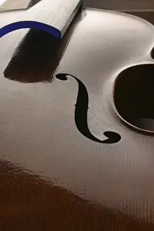 Classical Music Instrument Imprime: Violin without strings