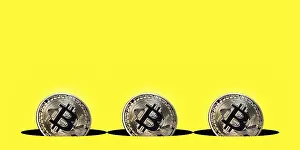 Bitcoin Concept Imprime: Virtual cryptocurrency, concept