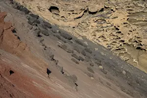El Golfo Scenery Imprime: Volcanic rock formations, pattern
