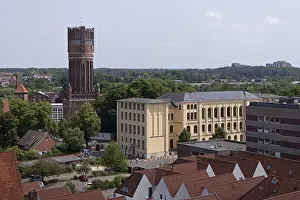 Central Europe Towers Imprime: Wasserturm, Oberschule am Wasserturm