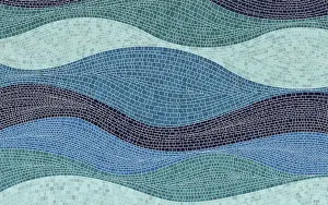 Decorative Wall Painting Imprime: Waves background