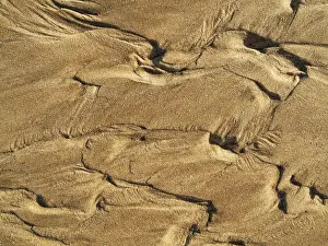 Wavy Sand Pattern Imprime: Wavy pattern in the sand of beach