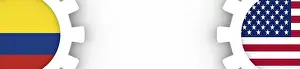 National Flags Cog Wheels Imprime: Web Banner, Header Layout Template