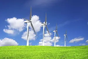 Deserted Windmill Imprime: Wind Power Generators