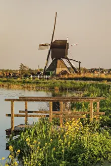 Patrimonio Imprime: Molino de viento al atardecer, Kinderdijk.