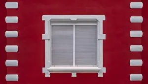 Architectural Style Inspiration Imprime: The window of the red wall