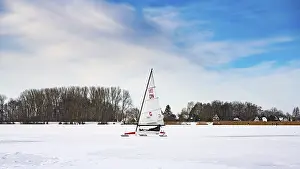 Winter In Lower Saxony Imprime: Winter at Dummer See with