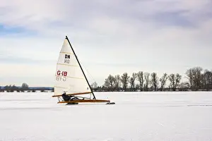 Northern German Wetlands Imprime: Winter at Dummer See with