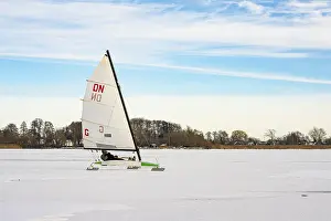 Winter In Lower Saxony Imprime: Winter at Dummer See with