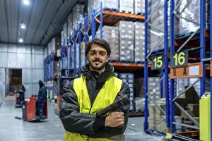 Logistics Industry Professional Imprime: Worker smiling at the camera