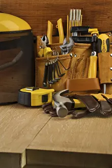Deserted Building Site Imprime: Working tools