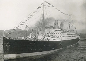 Vintage Ocean Liner Imprime: The year is 1925