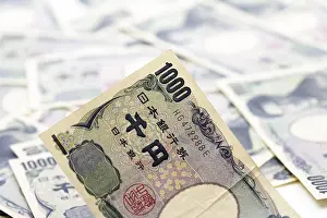 Empty Financial Market Scene Imprime: Yen notes