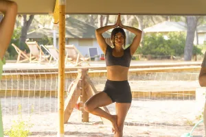 Yoga Instructor Imprime: Yoga instructor practicing the tree pose