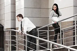 Adult Depression Symptoms Imprime: Young couple having some problems on the date