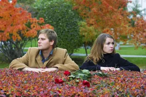 Couple Conflict Resolution Imprime: Young couple having some problems on the date