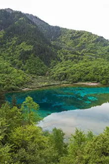 China Landscape Photography Imprime: Jiuzhaigou