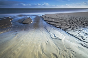 Low Tide North Sea Coast Imprime: Sand pattern
