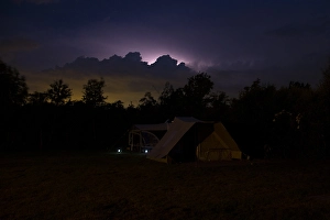 Stormy Night Sky Imprime: Storm and lightning