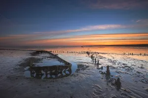 Europe Coastal Scenery Imprime: Wierumerwad, Waddenzee