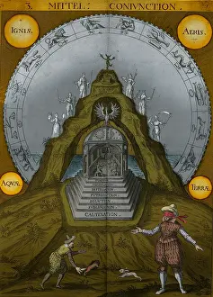 Alchemy Art Imprime: Alchemy, The Four Elements