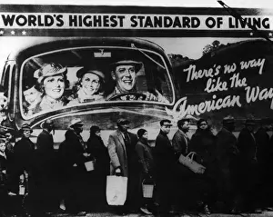 Great Depression Era Imprime: Bread Line