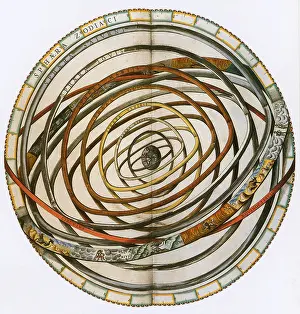 Ancient Astronomy Illustrations Imprime: Celestial Spheres