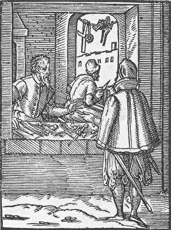 Middle Ages Art Imprime: The compass maker
