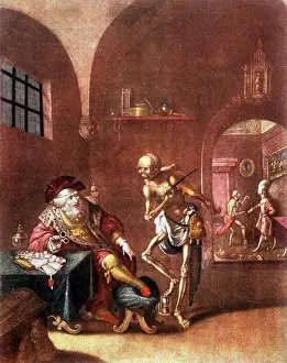 Memento Mori Symbolism Imprime: Dance Macabre, 1906