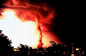 Cumulonimbus Clouds Imprime: Tornado Sequence, 3 of 4
